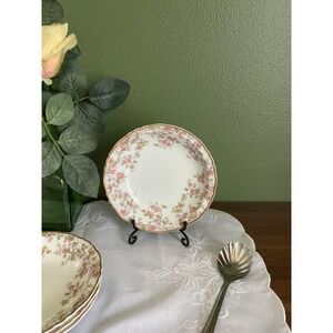 Haviland Limoges Trellis Fruit Bowls Set of 4 Pink Roses Gold Trim France